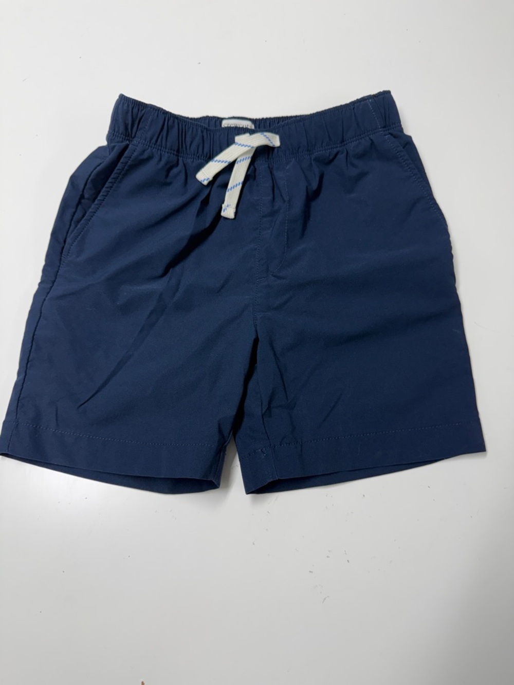 Jcrew CrewCuts Boys  Navy Elastic-Waist Drawstring Shorts